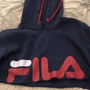 Fila cropped sweat shirt